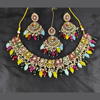 Corbeda Fashion Elegant Gold Plated Sparkling Austrian Stones And Beads Necklace Set