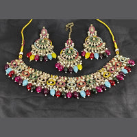 Corbeda Fashion Elegant Gold Plated Sparkling Austrian Stones And Beads Necklace Set