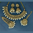 Corbeda Fashion Elegant Gold Plated Sparkling Austrian Stones And Beads Necklace Set