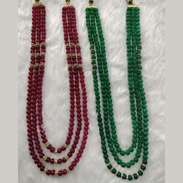 Kumavat Jewels Gold Plated Beads Long Necklace (1 Piece Only)