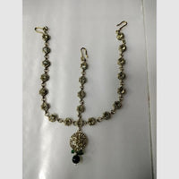 Kumavat Jewels Bridal Austrian Stone And Pearl Traditional Damini Headpiece
