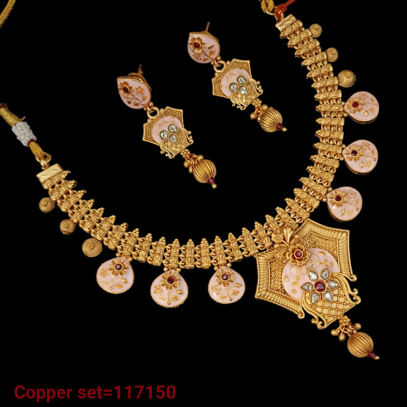 Padmawati Bangles Gold Plated Meenakari Necklace Set