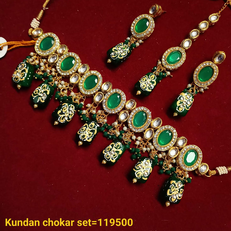 Padmawati Bangles Gold Plated Choker Necklace Set