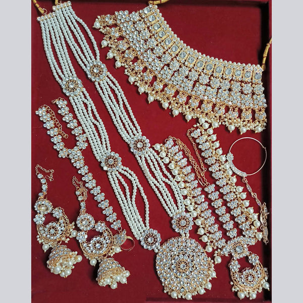 Padmawati Bangles Gold Plated Austrian Stone Bridal Set