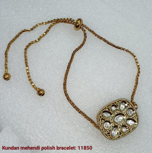 Padmawati Bangles Gold Plated Adjustable Bracelet
