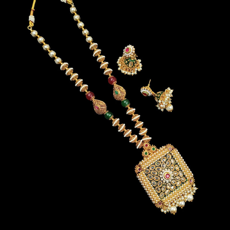 Padmawati Bangles Copper Gold Necklace Set