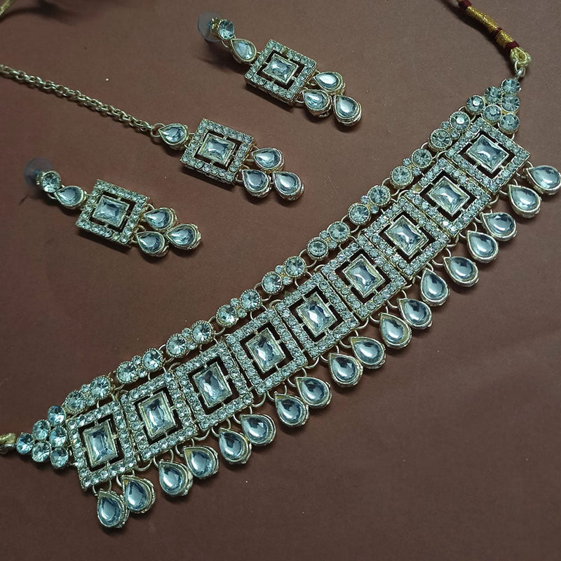 Padmawati Bangles Gold Plated Kundan Choker Necklace Set