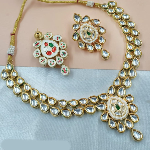 Padmawati Bangles Gold Plated Kudan Necklace Set