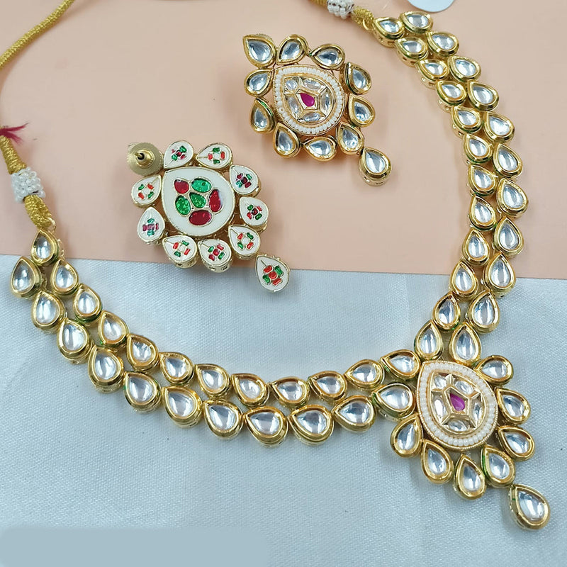 Padmawati Bangles Gold Plated Kudan Necklace Set