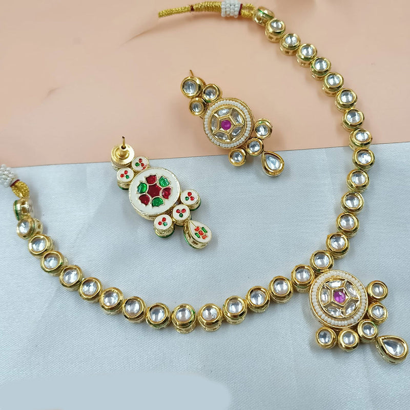 Padmawati Bangles Gold Plated Kudan Necklace Set