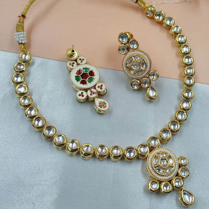 Padmawati Bangles Gold Plated Kudan Necklace Set