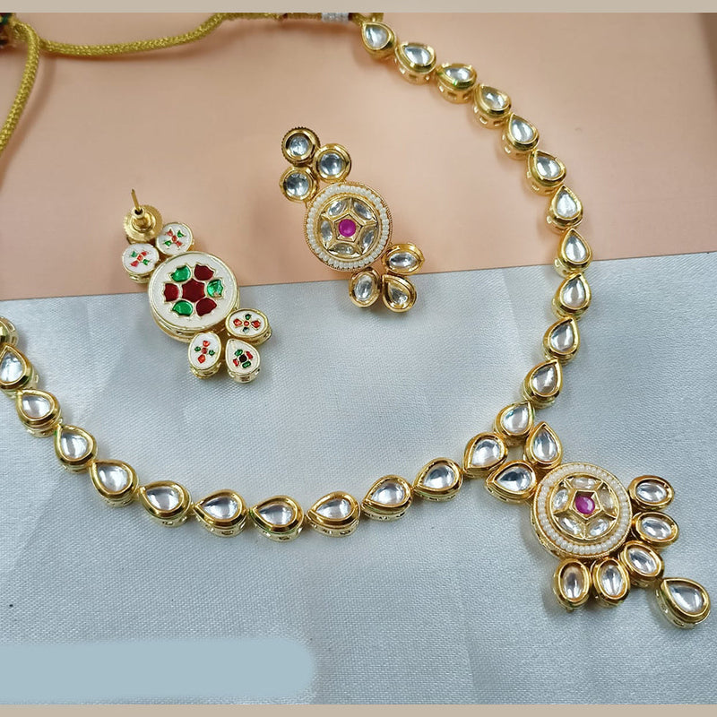 Padmawati Bangles Gold Plated Kudan Necklace Set