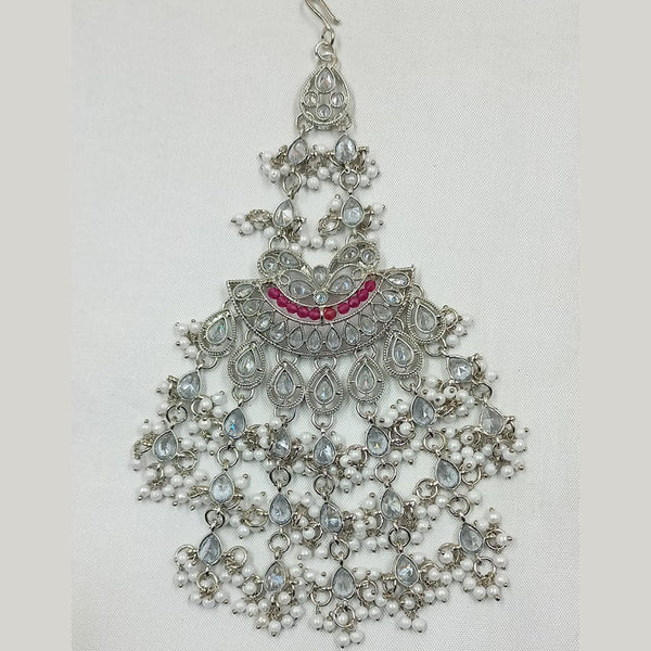 Padmawati Bangles Silver Plated Crystal Stone And Pearls Pasa