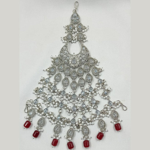 Padmawati Bangles Silver Plated Crystal Stone And Pearls Pasa