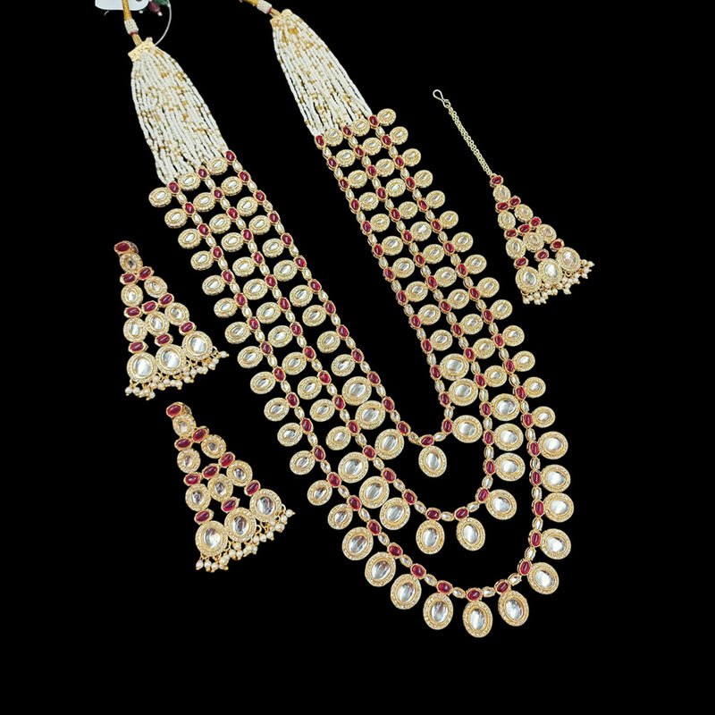 Padmawati Bangles Gold Plated Kundan Stone Necklace Set