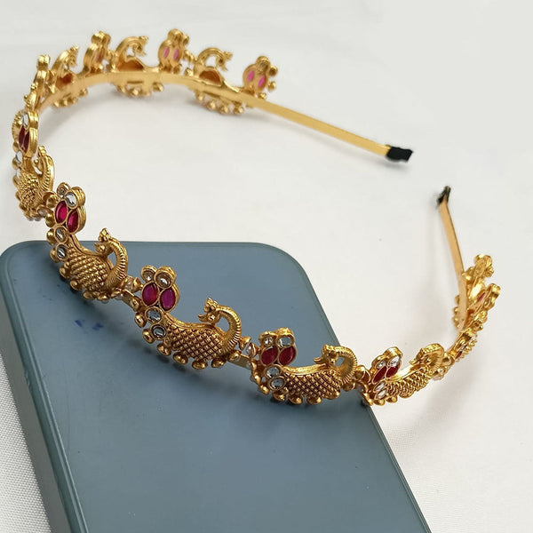 Padmawati Bangles Gold Plated Kundan Stone Hair Band