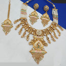 Padmawati Bangles Gold Plated Pota Stone And Meenakari Necklace Set