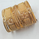 Padmawati Bangles Gold Plated Crystal Stone Bangles Set