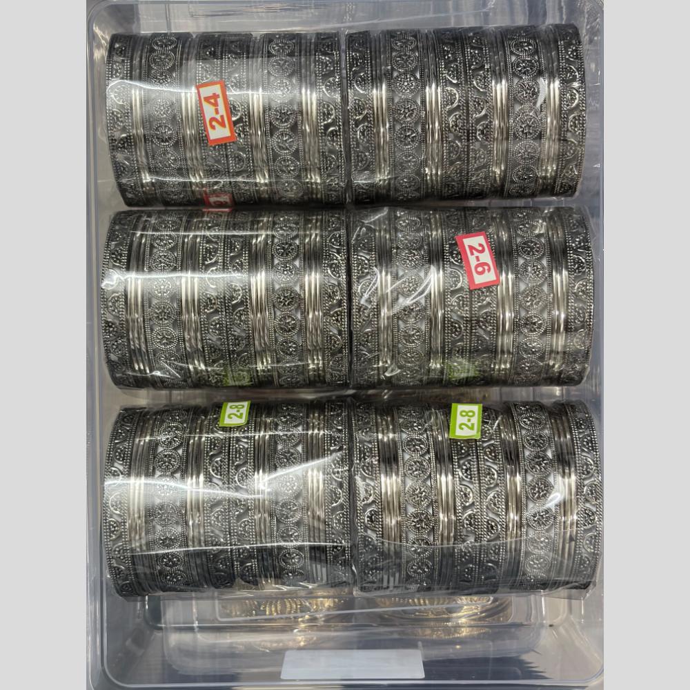 Shree Asha Bangles Premium Oxidised Plated Traditional Bangles Set