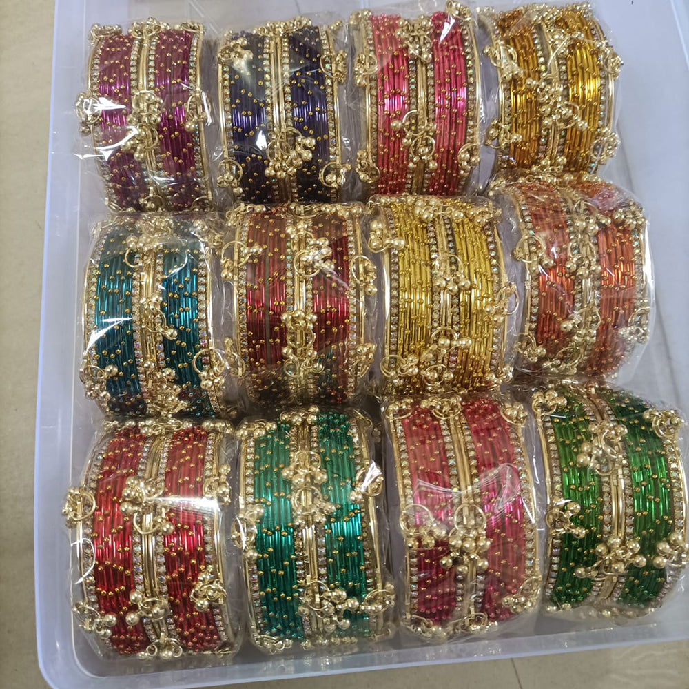 Shree Asha Bangles Trendy Multi-Color Kashmiri Bangles Set