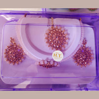 Neetu Art Gold Plated Crystal Stone Choker Necklace Set