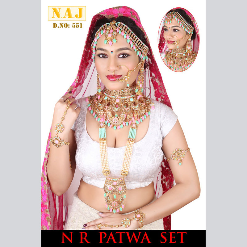 Neetu Art Gold Plated Bridal Set