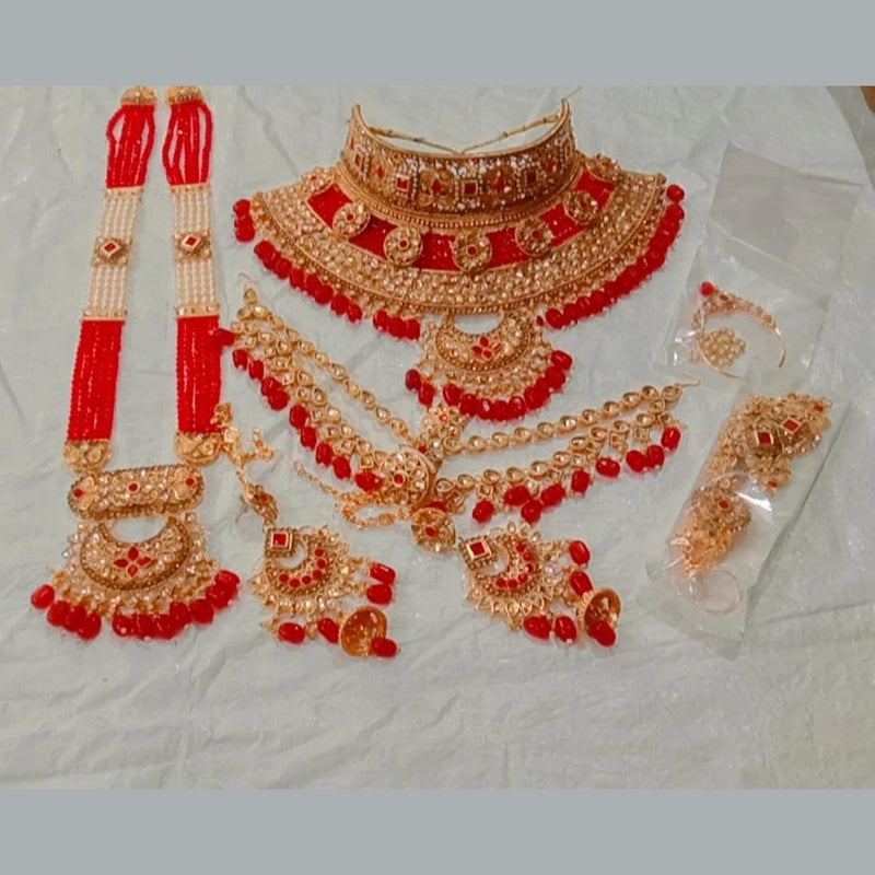 Neetu Art Gold Plated Bridal Set