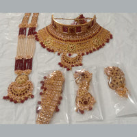 Neetu Art Gold Plated Bridal Set