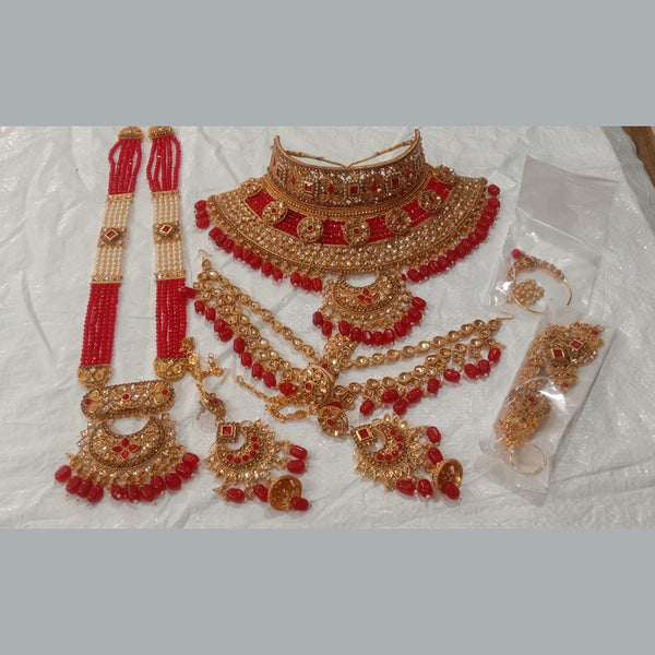 Neetu Art Gold Plated Bridal Set