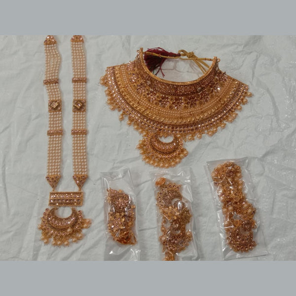 Neetu Art Gold Plated Bridal Set