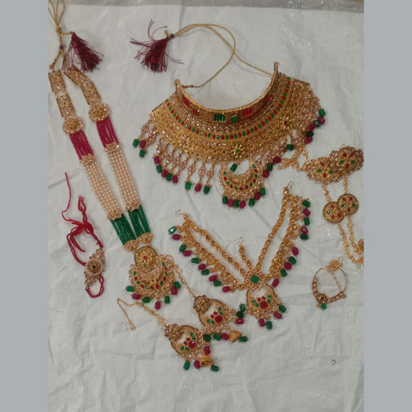 Neetu Art Gold Plated Bridal Set