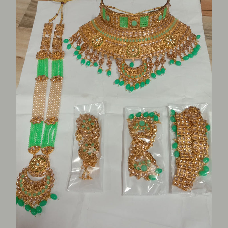 Neetu Art Gold Plated Bridal Set