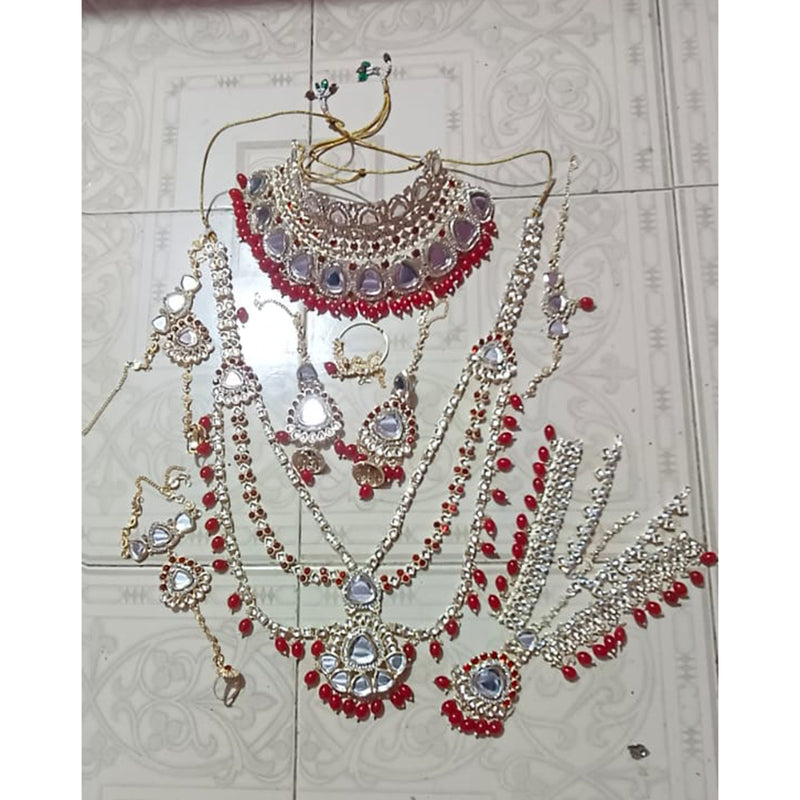 Neetu Art Gold Plated Kundan Stone Bridal Set