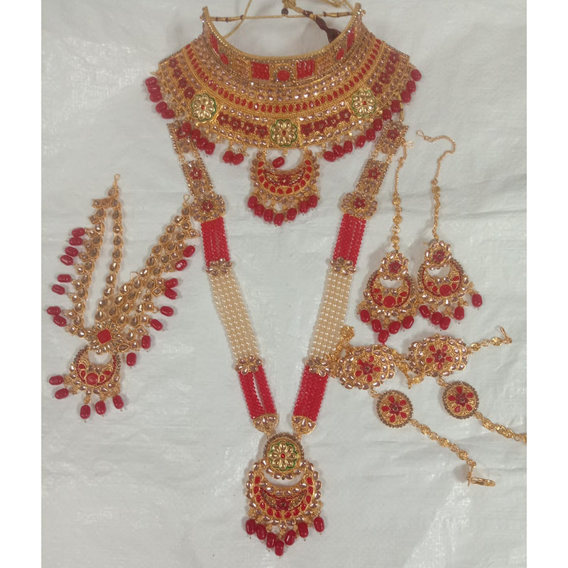 Neetu Art Gold Plated Bridal Set