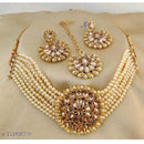 Neetu Art Gold Plated Choker Necklace Set