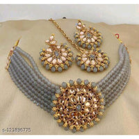 Neetu Art Gold Plated Choker Necklace Set