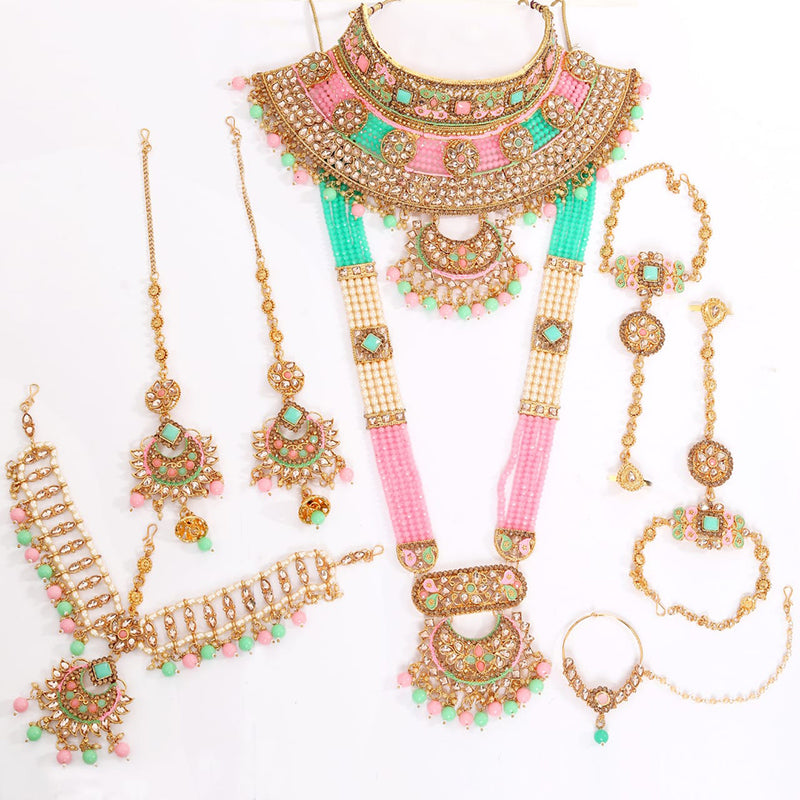 Neetu Art Gold Plated Bridal Set