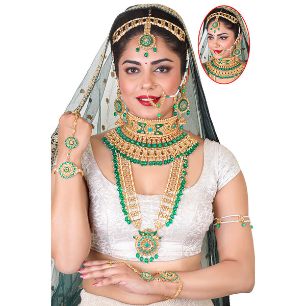 Neetu Art Gold Plated Kundan Bridal Set