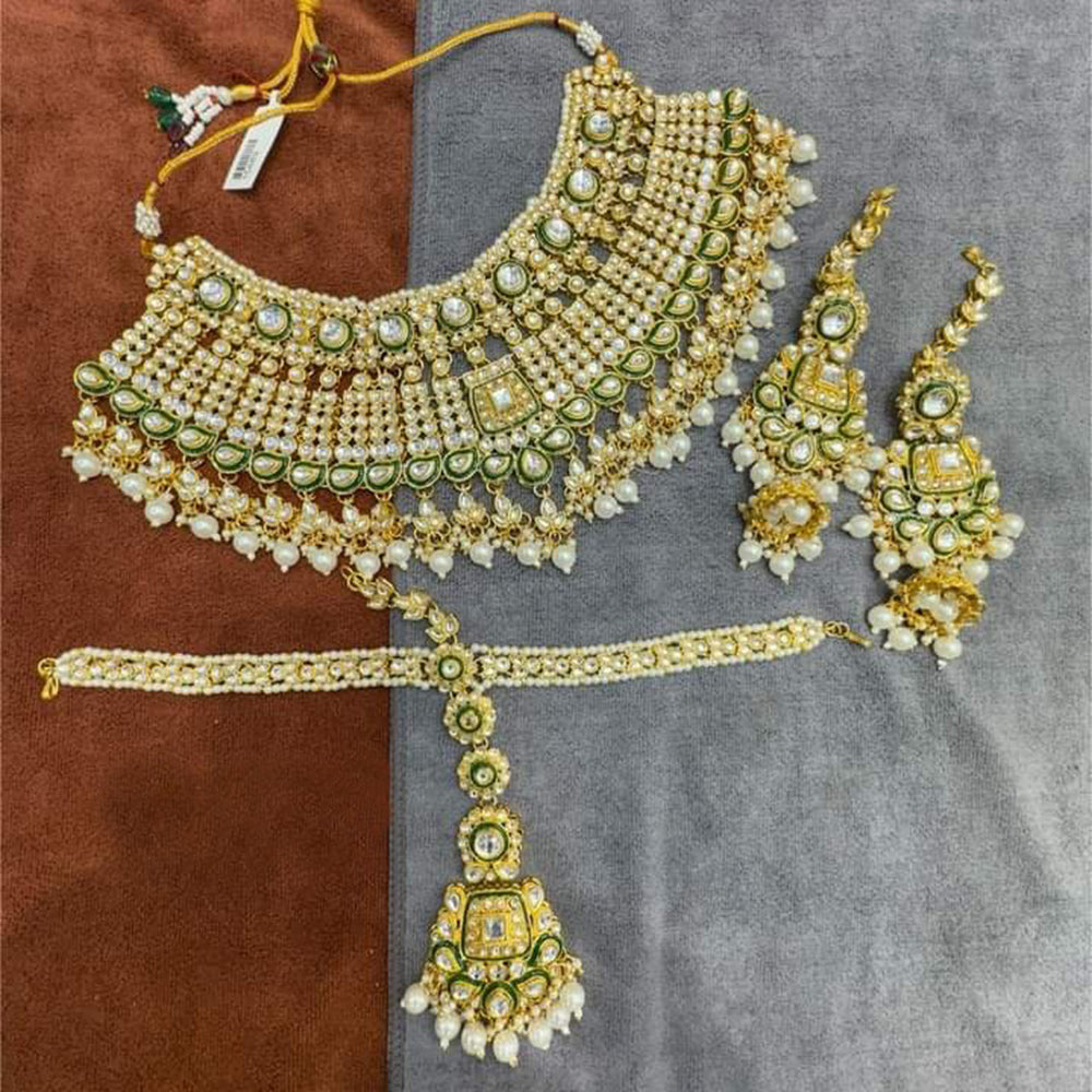 Neetu Art Gold Plated Kundan Necklace Set