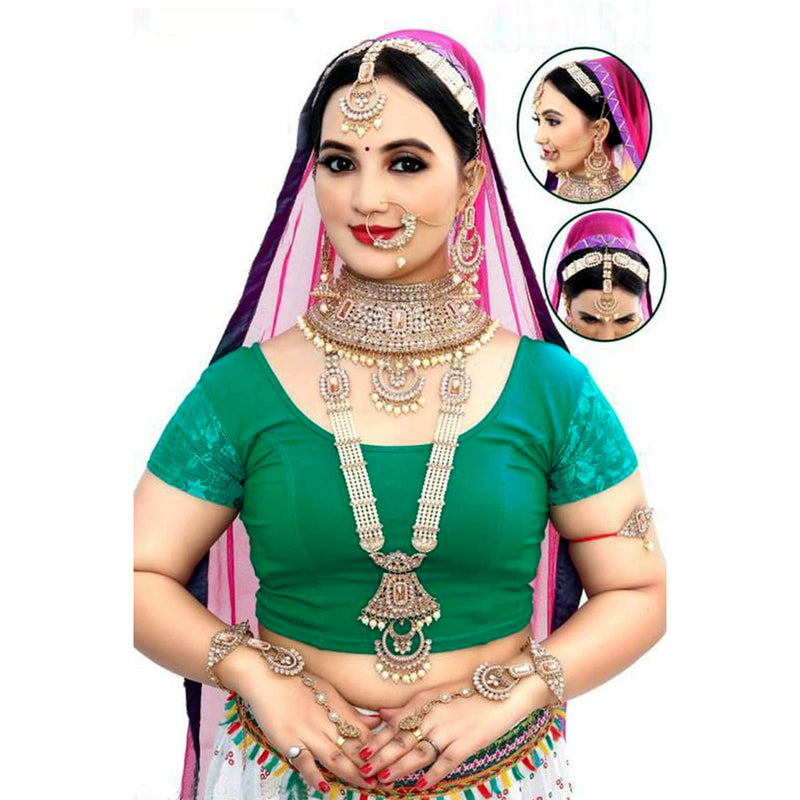 Neetu Art Gold Plated Bridal Necklace Set