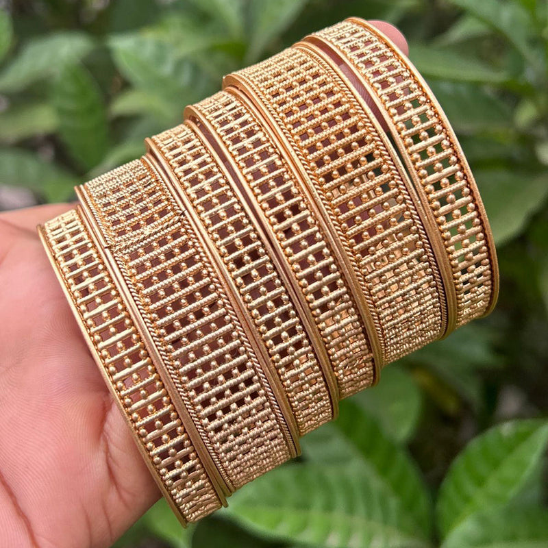 Neetu Art Gold Plated Bangles Set