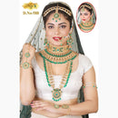 Neetu Art Gold Plated Crystal Stone And Beads Bridal Set