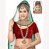 Neetu Art Ethnic Elegance Kundan Stone And Pearl Bridal Set