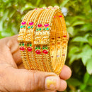 Neetu Art Premium Pota Stone Collection Bangles Set