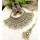 Neetu Art Premium Kundan Stone  And Meenakari Choker Necklace Set