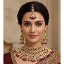 Neetu Art Premium Kundan Stone Beads Designer Choker Necklace Set