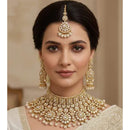 Neetu Art Premium Kundan Stone Beads Designer Choker Necklace Set