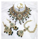 Neetu Art Kundan And Meenakari Beads Semi-Bridal Necklace Set