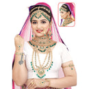 Neetu Art Glamorous Crystal Stone Beads Bridal Jewellery Set