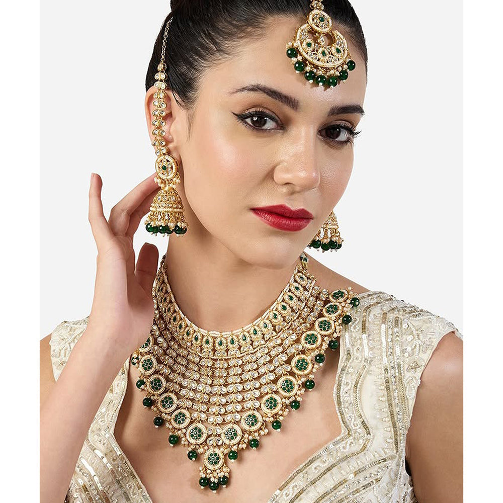 Neetu Art Designer Kundan Stone And Beads Necklace Set